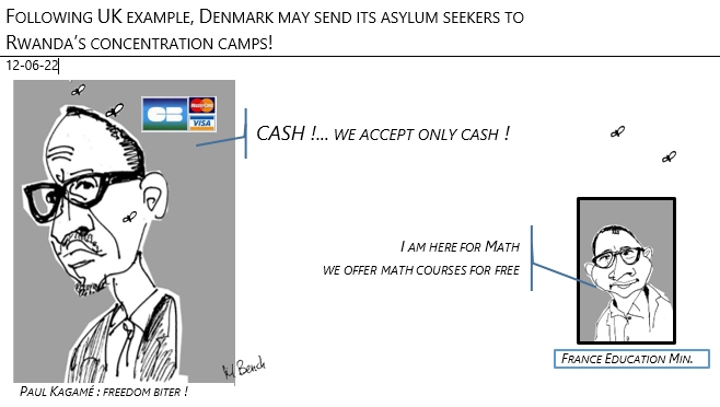 12/06/22 - Following UK example, Denmark may send its refugees to concentration camps in Rwanda!